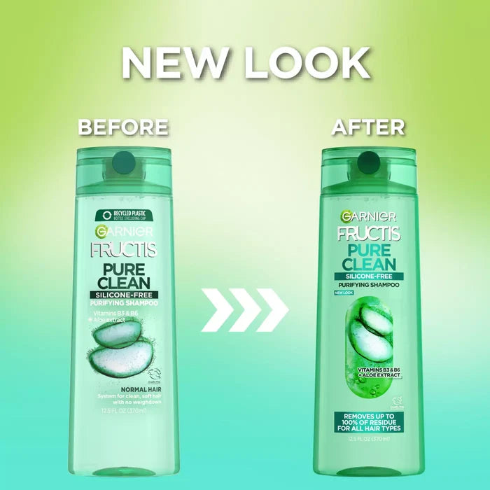 GARNIER Fructis Pure Clean Purifying Shampoo - Silicon Free  غارنييه شامبو منقي خالٍ من السيليكون