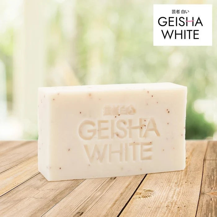 Geisha White GLOW, Exfoliate & Moisture, Skin Brightening Bar 65gx3