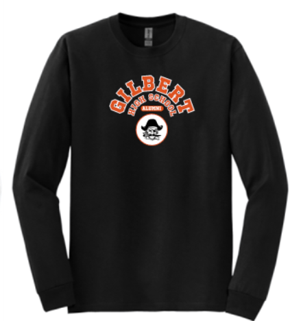 GILBERT HIGH SCHOOL ALUMNI 50/50 COTTON/POLY LONG SLEEVE TEE