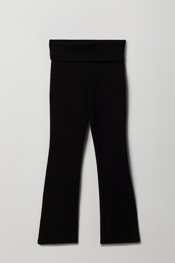 Girls Active Foldover Waist Flare Leg Pant