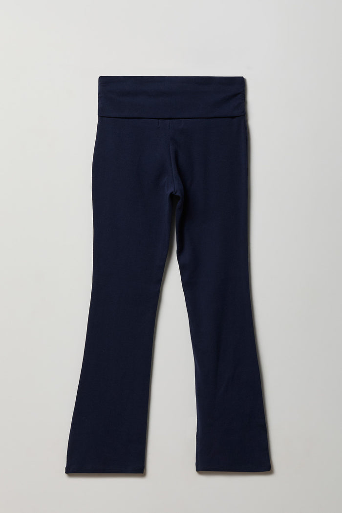 Girls Active Foldover Waist Flare Leg Pant