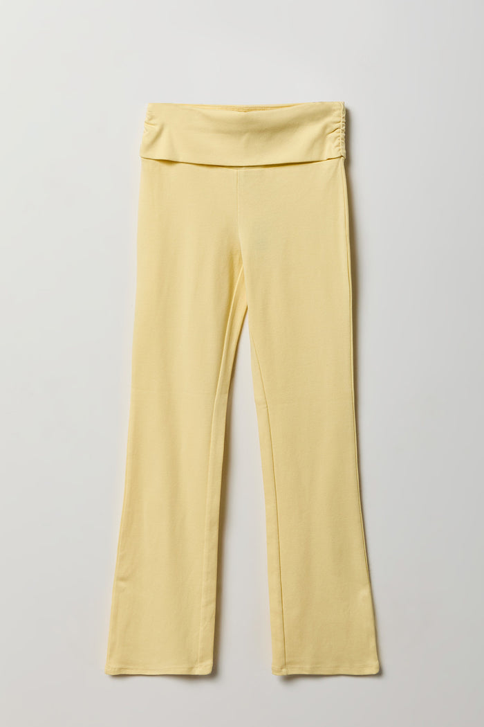 Girls Active Foldover Waist Flare Leg Pant