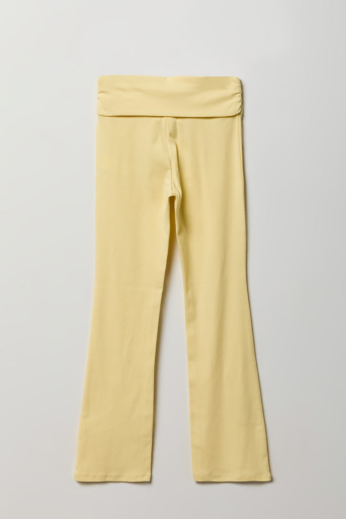 Girls Active Foldover Waist Flare Leg Pant