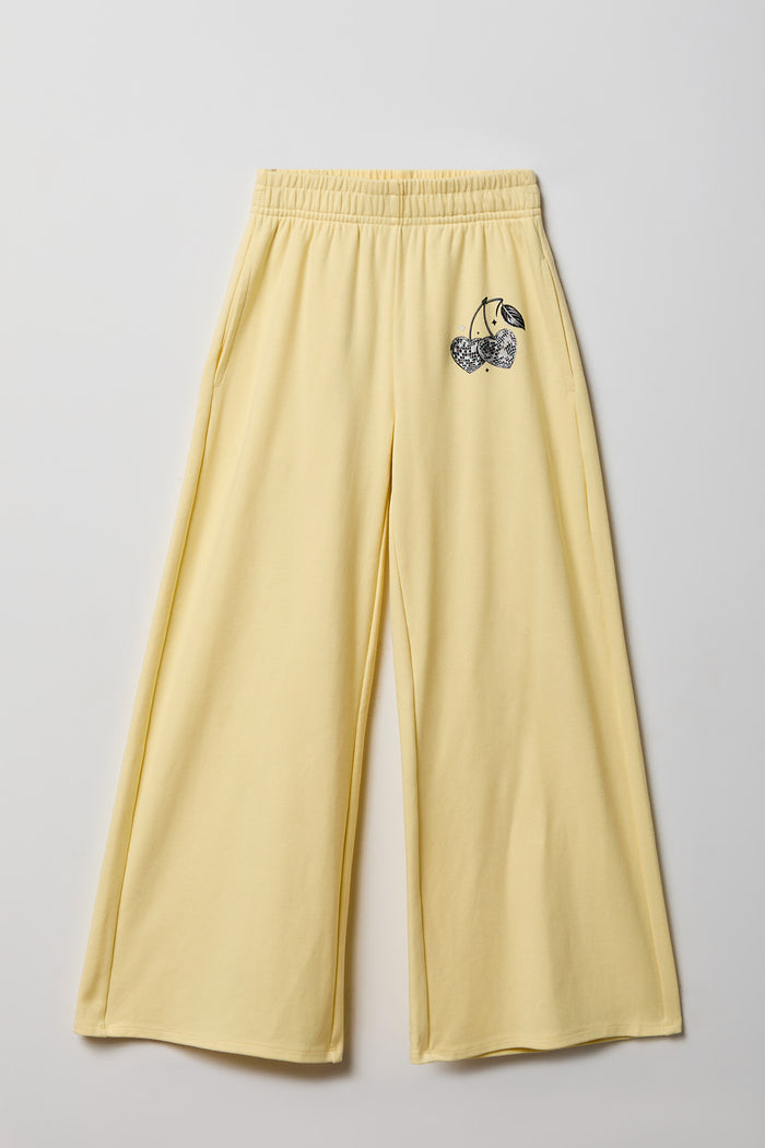 Girls Active Graphic Wide Leg Pant