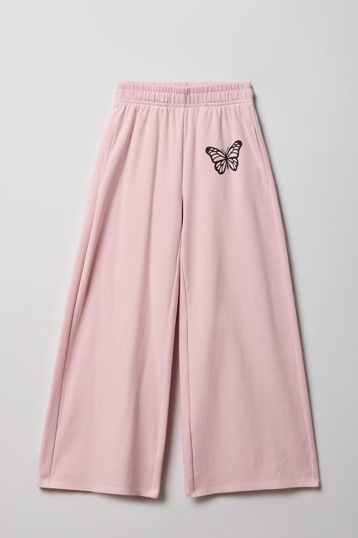 Girls Active Graphic Wide Leg Pant