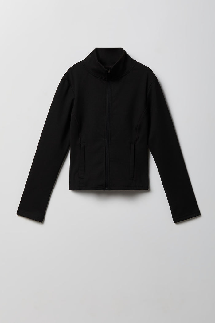 Girls Active High Density Zip-Up Jacket
