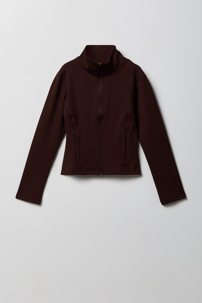 Girls Active High Density Zip-Up Jacket