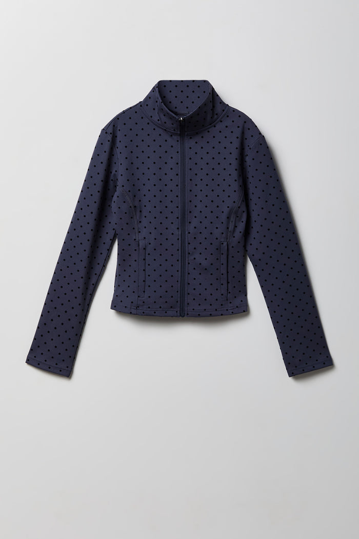 Girls Active High Density Zip-Up Jacket
