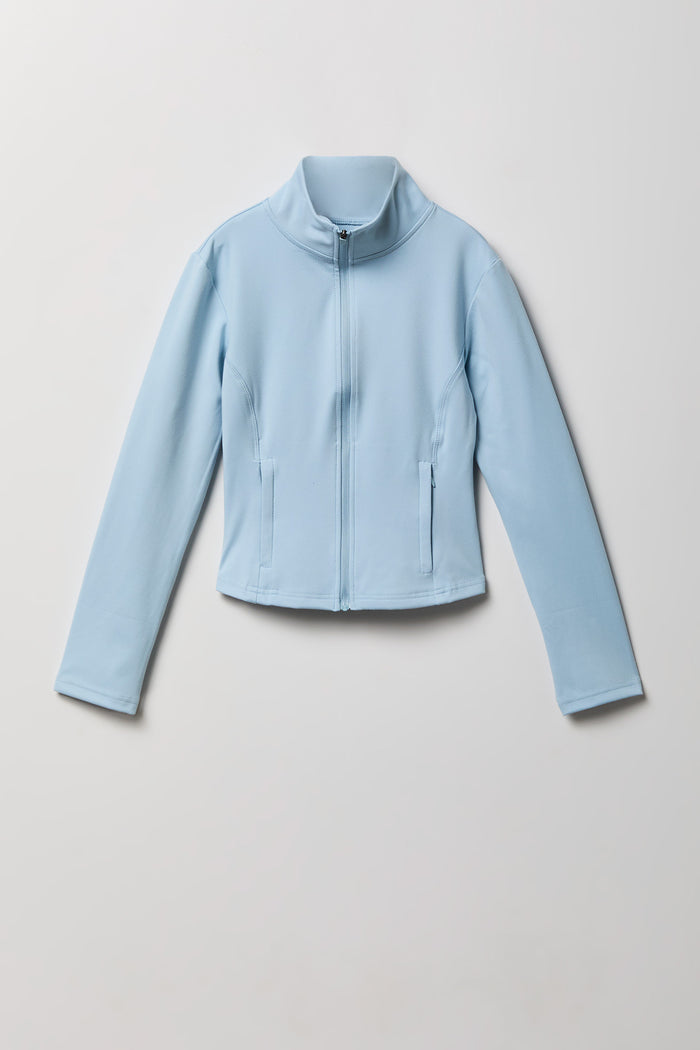 Girls Active High Density Zip-Up Jacket