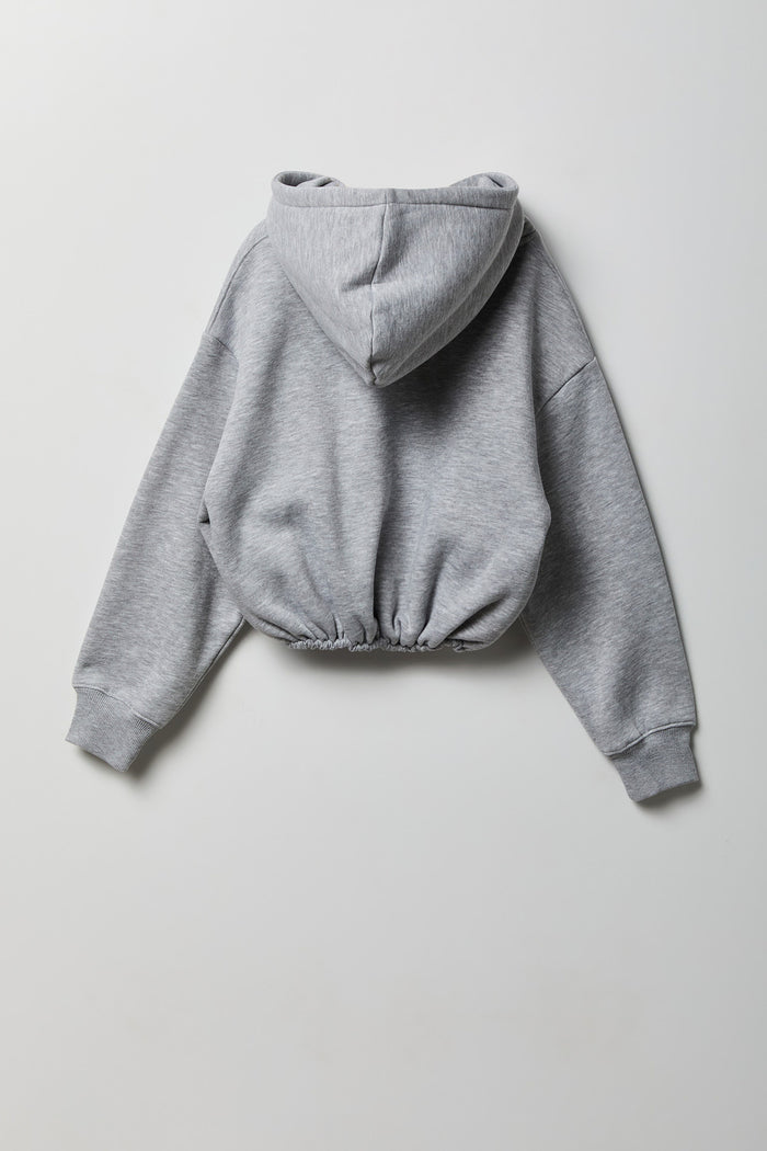 Girls Bubble Hem Hoodie