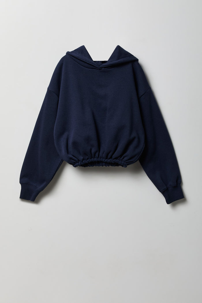 Girls Bubble Hem Hoodie