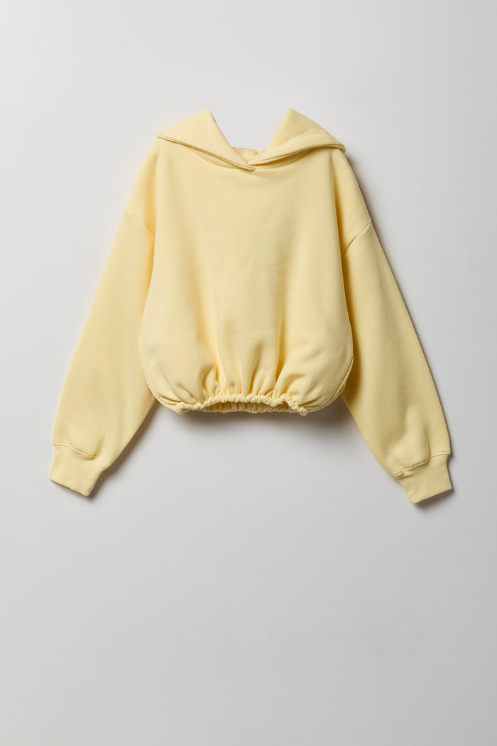 Girls Bubble Hem Hoodie