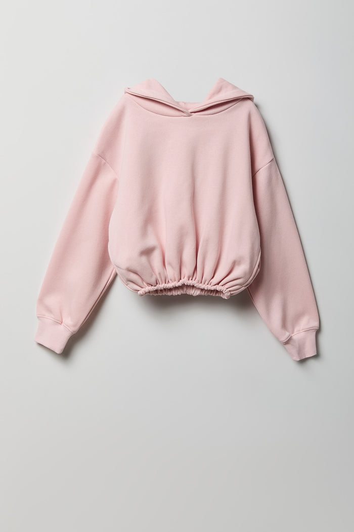 Girls Bubble Hem Hoodie