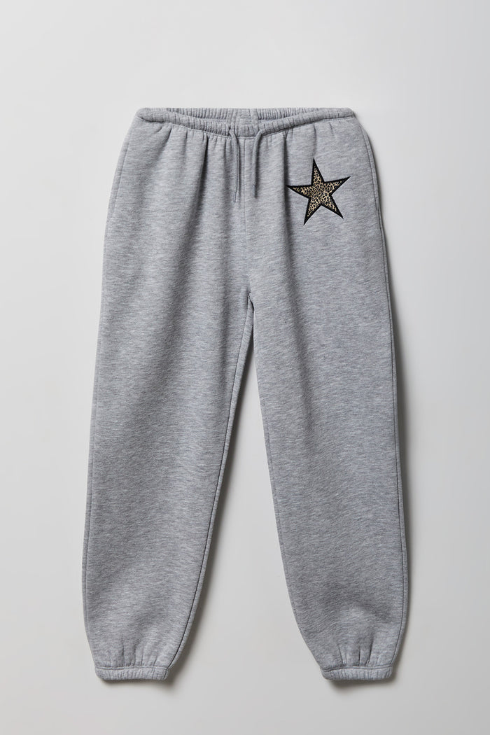 Girls Graphic Fleece Oversized Jogger