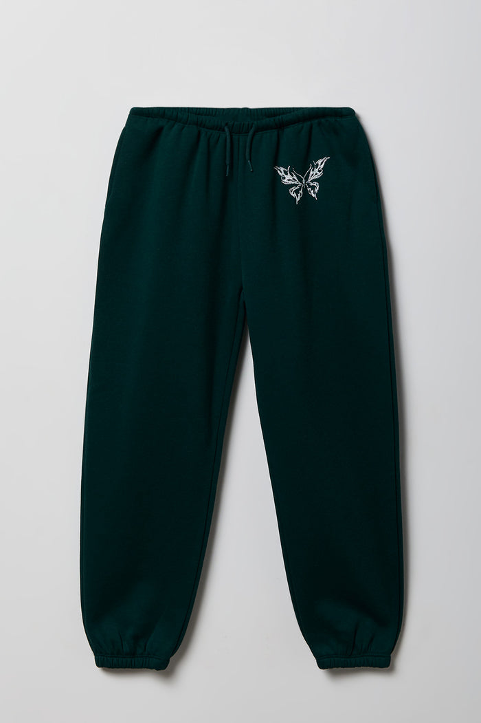 Girls Graphic Fleece Oversized Jogger