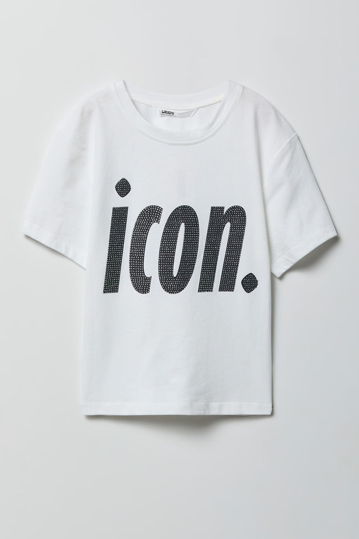 Girls Luxe Heavy Cotton Graphic T-Shirt