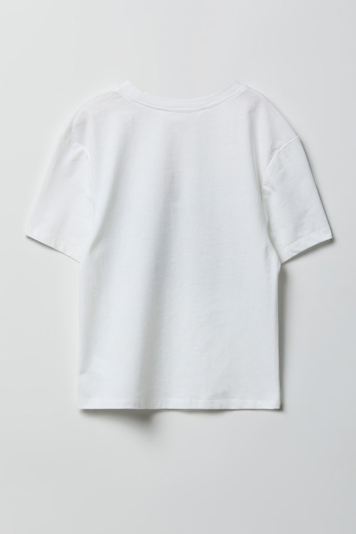 Girls Luxe Heavy Cotton Graphic T-Shirt
