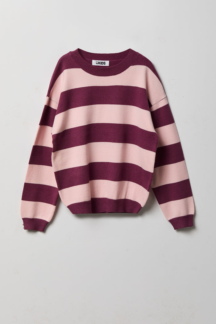 Girls Striped Sweater