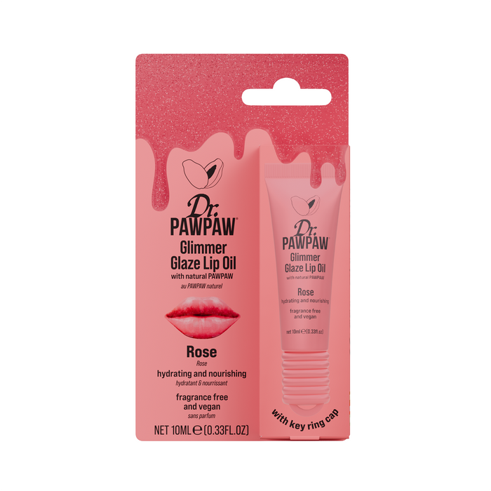 Glimmer Glaze Lip Oil - Rose