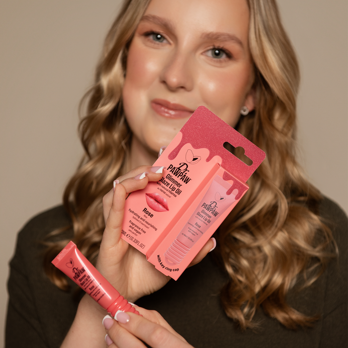 Glimmer Glaze Lip Oil - Rose