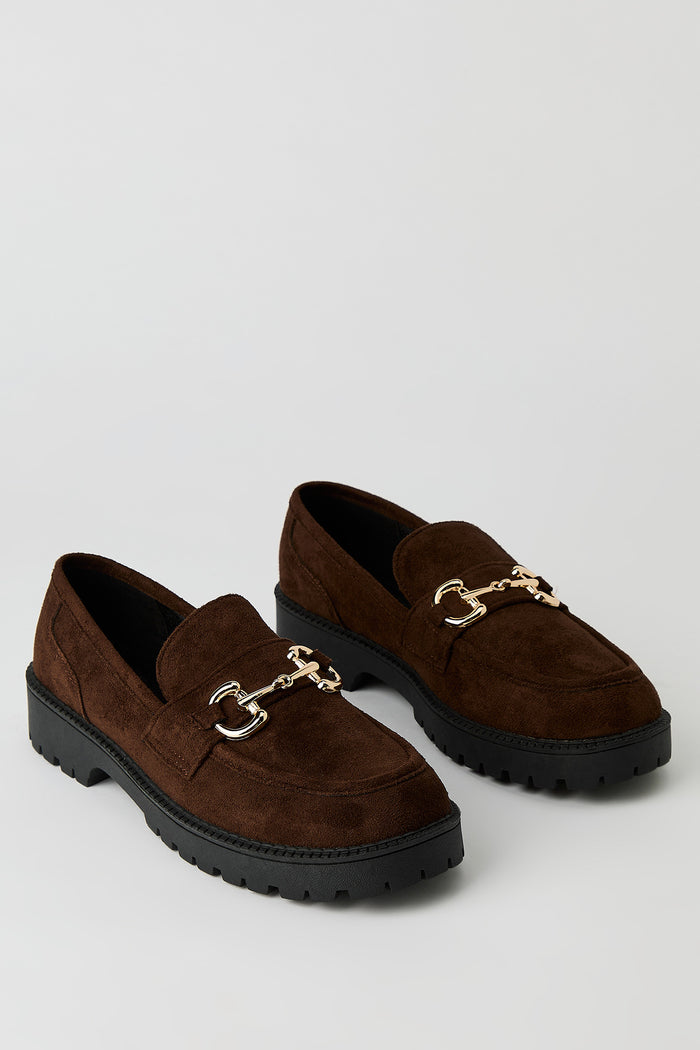 Gold Buckle Loafer