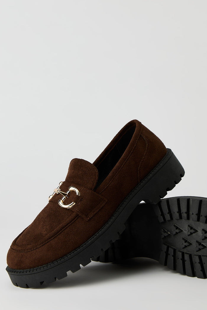 Gold Buckle Loafer
