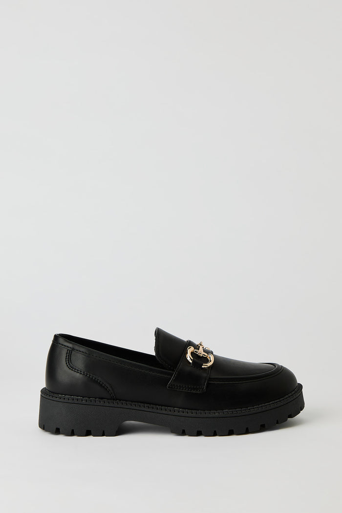 Gold Buckle Loafer