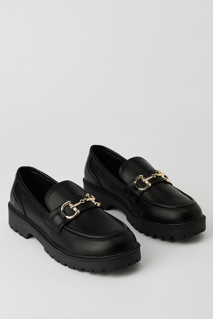 Gold Buckle Loafer