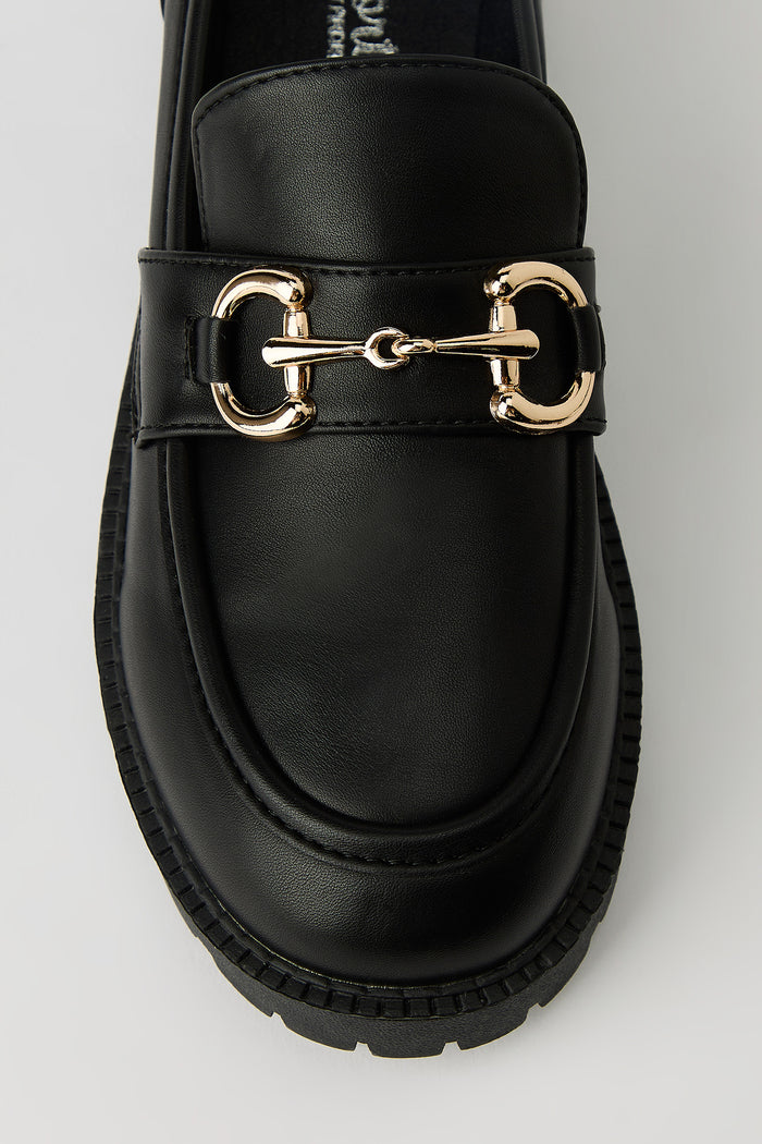 Gold Buckle Loafer