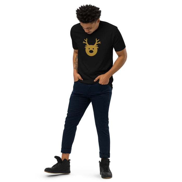 Gold Reindeer Men’s Premium Heavyweight Tee