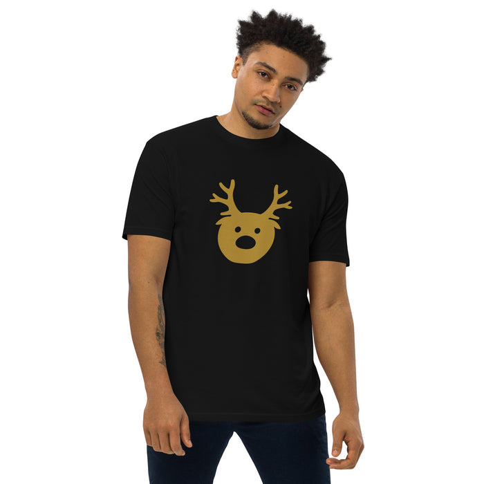 Gold Reindeer Men’s Premium Heavyweight Tee