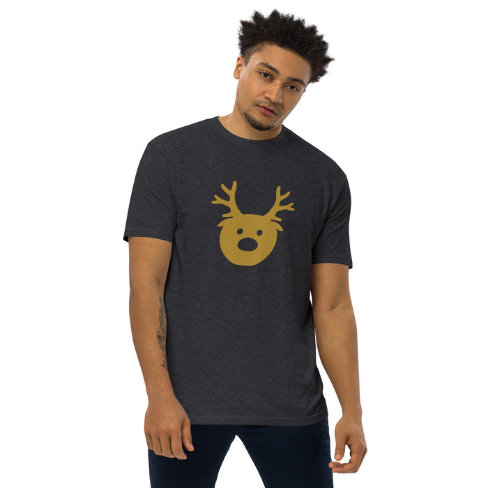 Gold Reindeer Men’s Premium Heavyweight Tee
