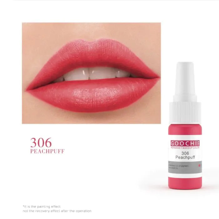 GOOCHIE 15ml semi permanent makeup and microblading pigments Peachpuff 306 Lip Pigments - SD Cosmetics Care
