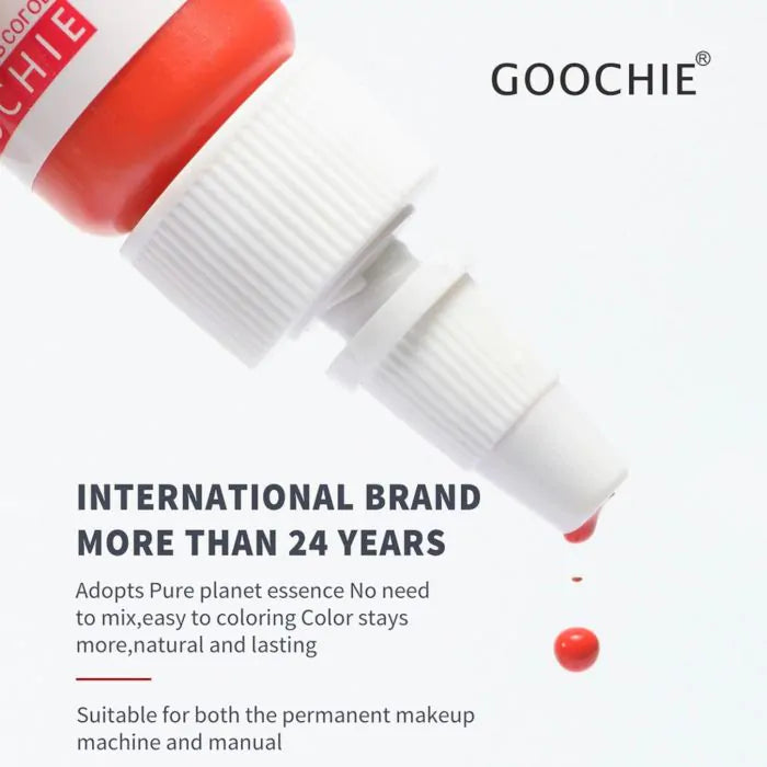 GOOCHIE 15ml semi permanent makeup and microblading pigments Peachpuff 306 Lip Pigments - SD Cosmetics Care