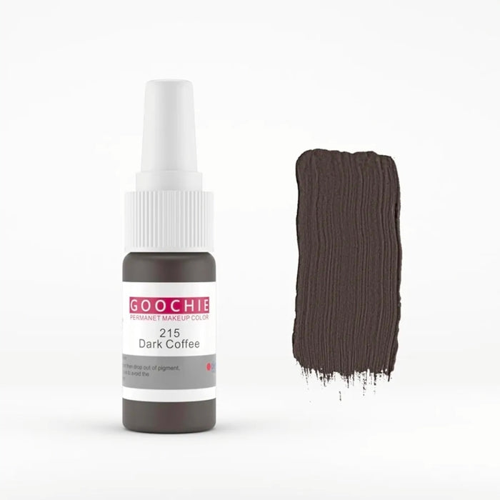 Goochie Dark Coffee 215 Permanent Makeup Pigment,15ml - SD Cosmetics Care
