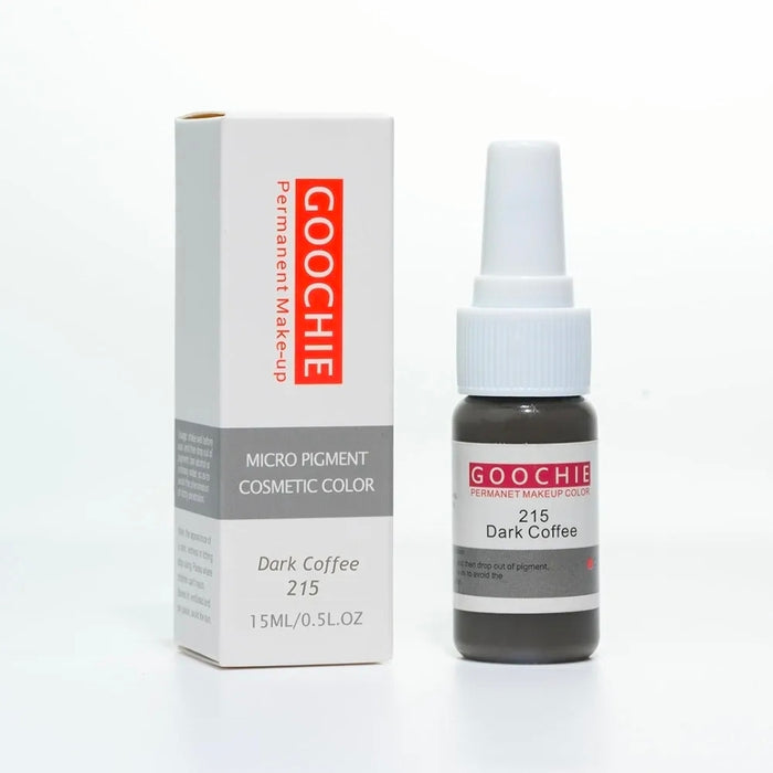 Goochie Dark Coffee 215 Permanent Makeup Pigment,15ml - SD Cosmetics Care