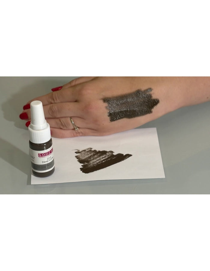 Goochie Deep Coffee 212 Micropigment Liquid Ink for Permanent Makeup - Intense, Plant-Based Formula - SD Cosmetics Care