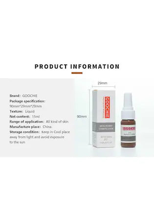 GOOCHIE Permanent Makeup Pigment Eyebrow Enhancer 15 ml - Coconut Brown 218 - SD Cosmetics Care