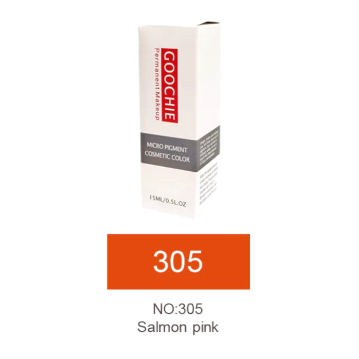 Goochie Permanent Micro-Pigment Lip Tint, 15 ml (Salmon Pink 305) - SD Cosmetics Care
