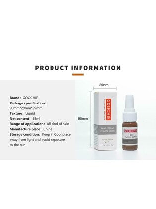 Goochie Permanent Micro-Pigment Lip Tint, 15 ml (Salmon Pink 305) - SD Cosmetics Care