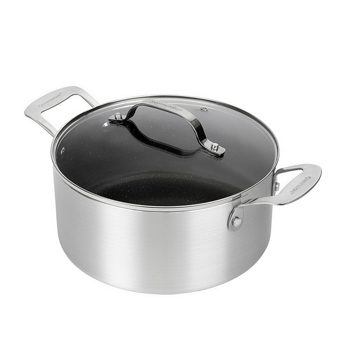 Granitestone 5 Quart Aluminum Stock Pot with Lid