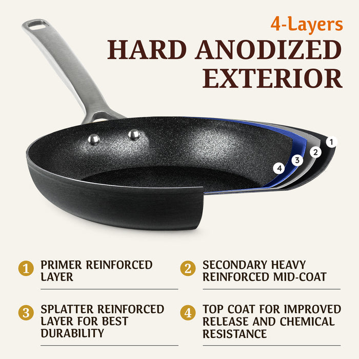 Granitestone ArmorMax 14 Piece Induction Hard Anodized Set with Utensils
