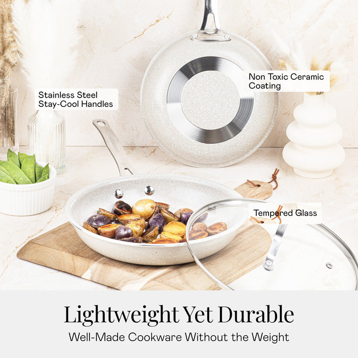 Granitestone Ceraluxe 20 Piece Express Cookware & Bakeware Set with Utensils