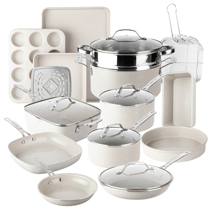Granitestone Desert Collection 20 Piece Set with Utensils & Protectors