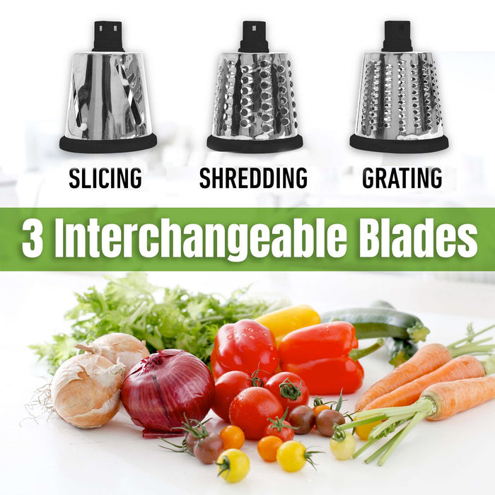 Granitestone Nutrislicer 3-in 1 Kitchen Spinning/Rotating Mandoline