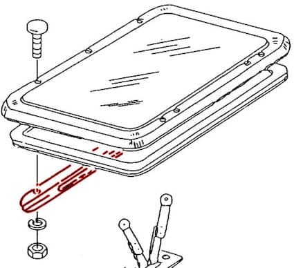 Guide Rail for opening skylight all Vanagon Westfalia