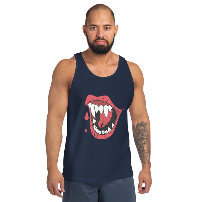 Halloween Vampire Teeth Unisex Staple Tank Top