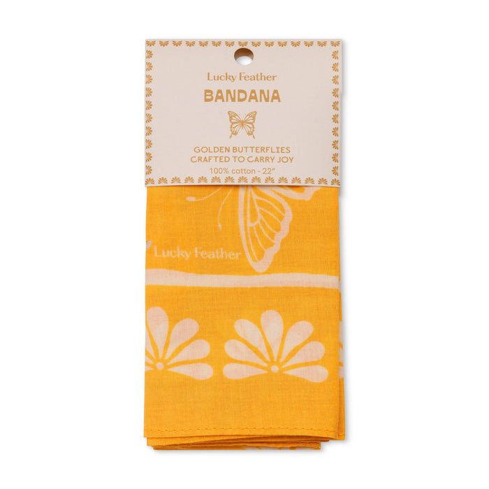 Happiness Bandanas - Yellow Butterflies - Joy