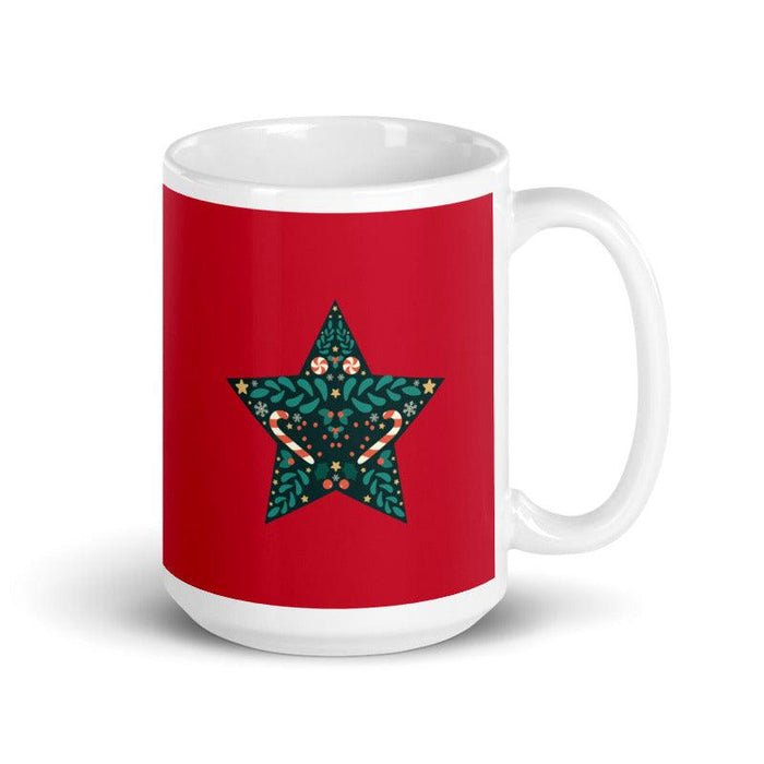 Happy Holidays Red & White Glossy Mug - Billyforce Shop