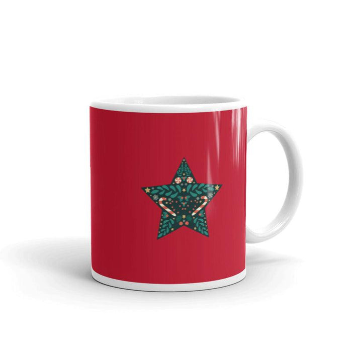 Happy Holidays Red & White Glossy Mug - Billyforce Shop